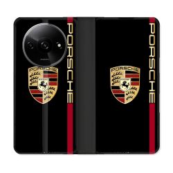 Housse cuir portefeuille Pour Xiaomi Redmi A3 Porsche Line