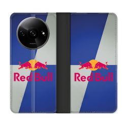 Housse cuir portefeuille Pour Xiaomi Redmi A3 Red Bull Classique