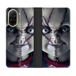Housse cuir portefeuille Pour Xiaomi Redmi A5 Horreur Chucky Cicatrice
