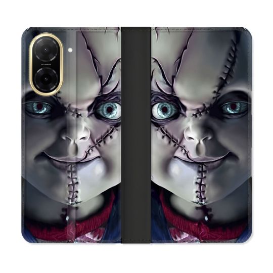 Housse cuir portefeuille Pour Xiaomi Redmi A5 Horreur Chucky Cicatrice