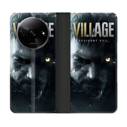 Housse cuir portefeuille Pour Xiaomi Redmi A3 Resident Evil