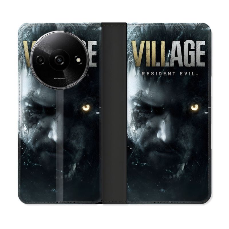 Housse cuir portefeuille Pour Xiaomi Redmi A3 Resident Evil