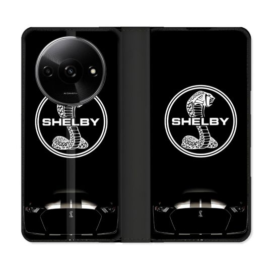 Housse cuir portefeuille Pour Xiaomi Redmi A3 Shelby