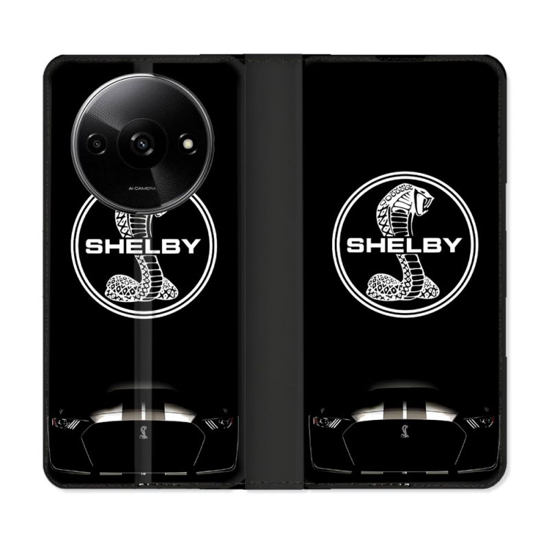 Housse cuir portefeuille Pour Xiaomi Redmi A3 Shelby