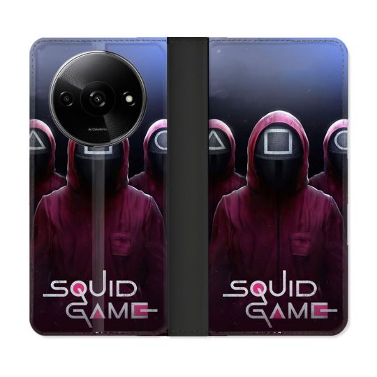 Housse cuir portefeuille Pour Xiaomi Redmi A3 Squid Game