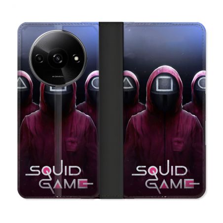 Housse cuir portefeuille Pour Xiaomi Redmi A3 Squid Game