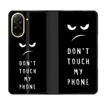 Housse cuir portefeuille Pour Xiaomi Redmi A5 Humour Don't Touch
