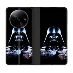Housse cuir portefeuille Pour Xiaomi Redmi A3 Star Wars - Dark Vador Noir