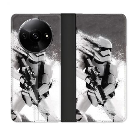 Housse cuir portefeuille Pour Xiaomi Redmi A3 Star Wars - Trooper
