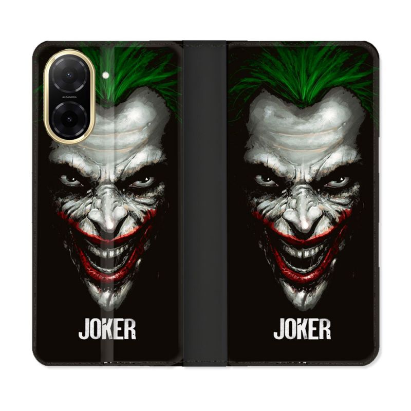 Housse cuir portefeuille Pour Xiaomi Redmi A5 Joker Noir