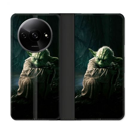 Housse cuir portefeuille Pour Xiaomi Redmi A3 Star Wars - Yoda sombre