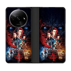 Housse cuir portefeuille Pour Xiaomi Redmi A3 Stranger Things Affiche 4