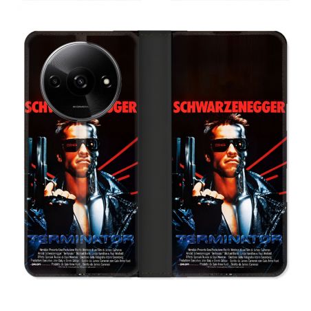 Housse cuir portefeuille Pour Xiaomi Redmi A3 Terminator