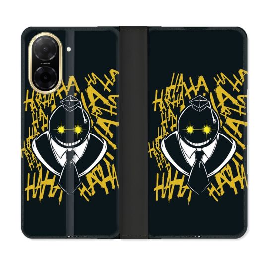 Housse cuir portefeuille Pour Xiaomi Redmi A5 Manga Assassination Classroom Kuro Noir