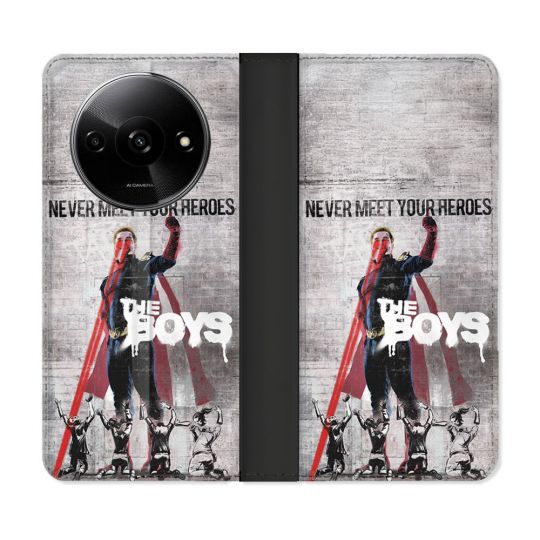 Housse cuir portefeuille Pour Xiaomi Redmi A3 The Boys Affiche