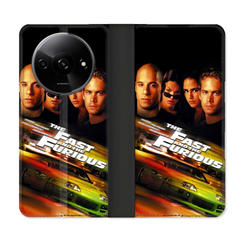 Housse cuir portefeuille Pour Xiaomi Redmi A3 The Fast And Furious