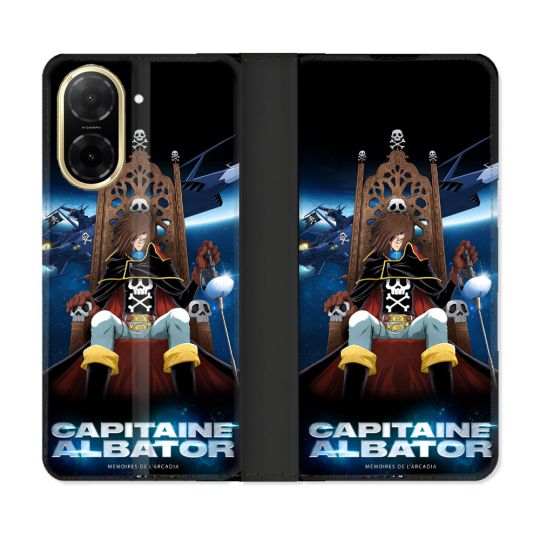 Housse cuir portefeuille Pour Xiaomi Redmi A5 Manga Capitaine Albator