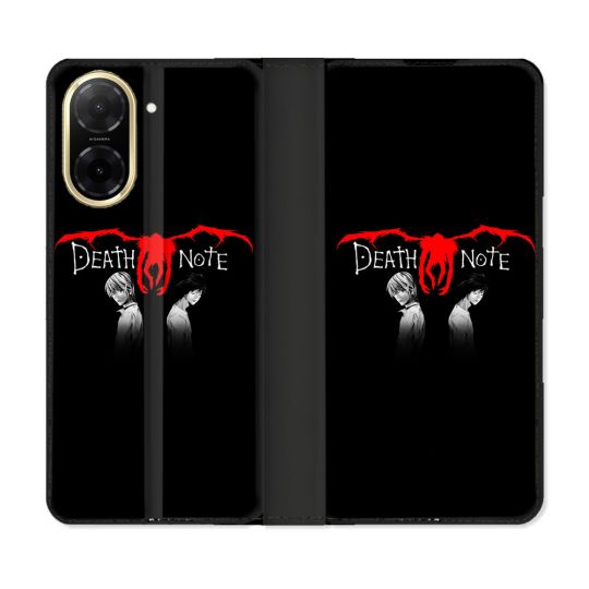 Housse cuir portefeuille Pour Xiaomi Redmi A5 Manga Death Note Noir