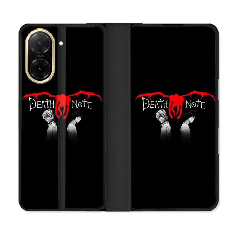 Housse cuir portefeuille Pour Xiaomi Redmi A5 Manga Death Note Noir