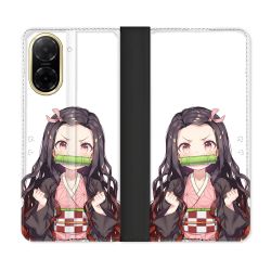 Housse cuir portefeuille Pour Xiaomi Redmi A5 Manga Demon Slayer Nezuko