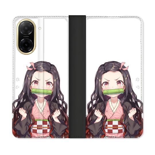 Housse cuir portefeuille Pour Xiaomi Redmi A5 Manga Demon Slayer Nezuko