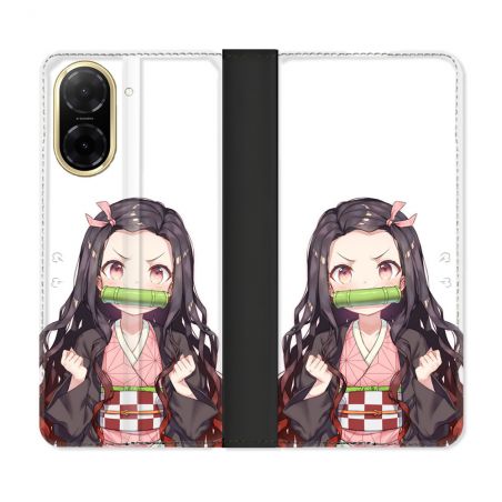 Housse cuir portefeuille Pour Xiaomi Redmi A5 Manga Demon Slayer Nezuko