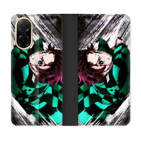 Housse cuir portefeuille Pour Xiaomi Redmi A5 Manga Demon Slayer Tanjiro