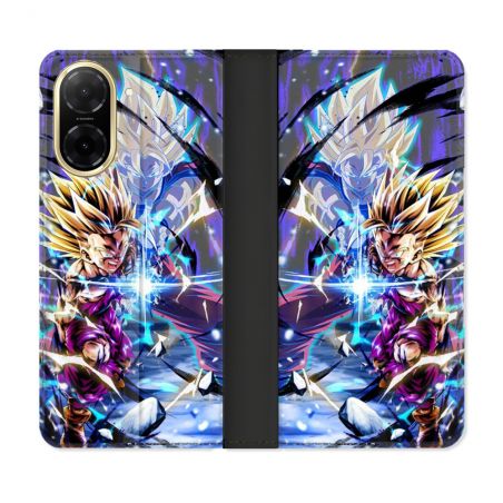 Housse cuir portefeuille Pour Xiaomi Redmi A5 Manga Dragon Ball Sangohan Duo