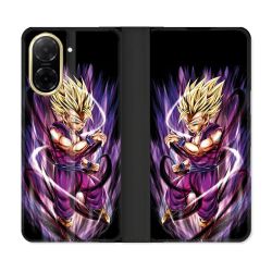 Housse cuir portefeuille Pour Xiaomi Redmi A5 Manga Dragon Ball Sangohan Violet