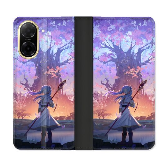 Housse cuir portefeuille Pour Xiaomi Redmi A5 Manga Frieren