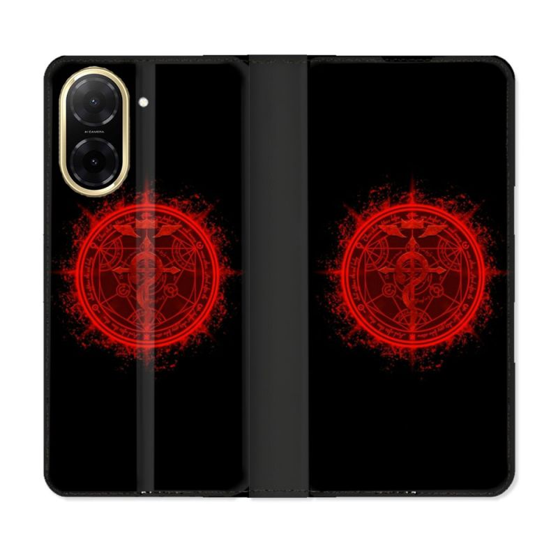 Housse cuir portefeuille Pour Xiaomi Redmi A5 Manga Fullmetal Alchemist Logo