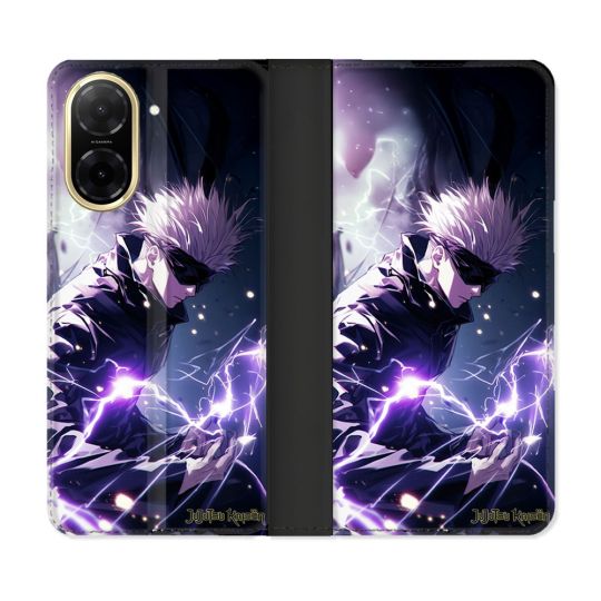 Housse cuir portefeuille Pour Xiaomi Redmi A5 Manga Jujutsu Kaisen Gojo Saturo