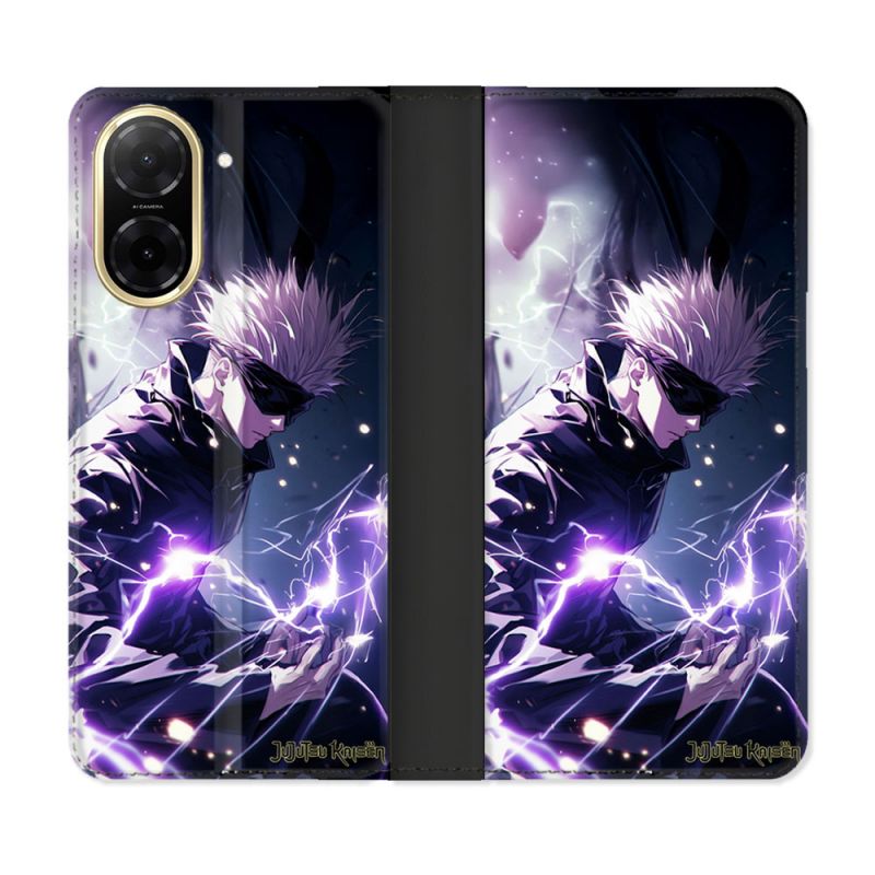 Housse cuir portefeuille Pour Xiaomi Redmi A5 Manga Jujutsu Kaisen Gojo Saturo