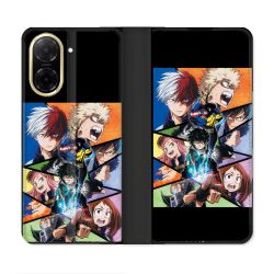 Housse cuir portefeuille Pour Xiaomi Redmi A5 Manga My Hero Academia Noir