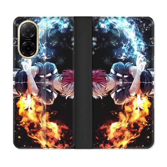 Housse cuir portefeuille Pour Xiaomi Redmi A5 Manga My Hero Academia Shoto