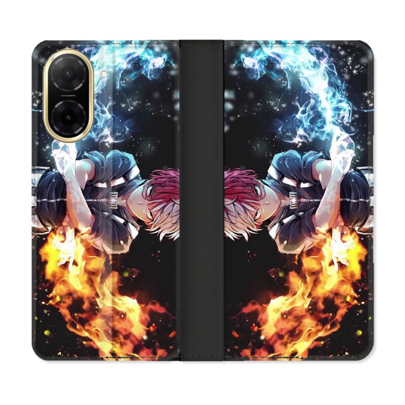 Housse cuir portefeuille Pour Xiaomi Redmi A5 Manga My Hero Academia Shoto