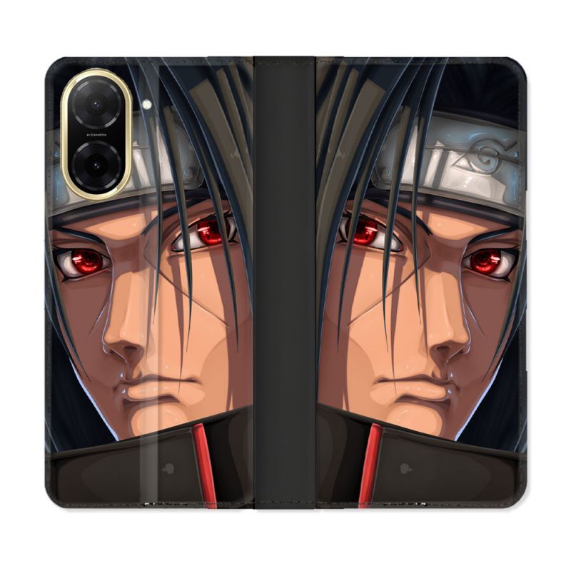 Housse cuir portefeuille Pour Xiaomi Redmi A5 Manga Naruto Itachi Visage