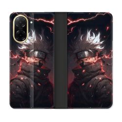 Housse cuir portefeuille Pour Xiaomi Redmi A5 Manga Naruto Kakashi Dark