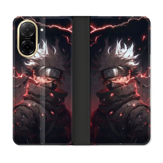Housse cuir portefeuille Pour Xiaomi Redmi A5 Manga Naruto Kakashi Dark