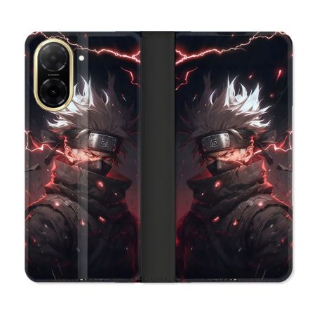 Housse cuir portefeuille Pour Xiaomi Redmi A5 Manga Naruto Kakashi Dark