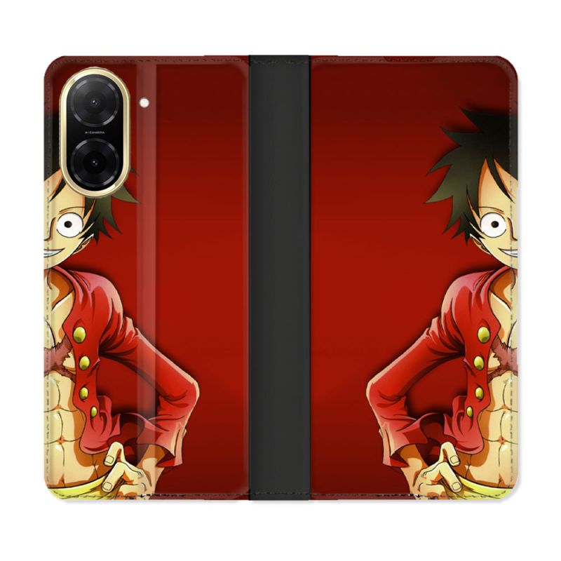 Housse cuir portefeuille Pour Xiaomi Redmi A5 Manga One Piece Luffy