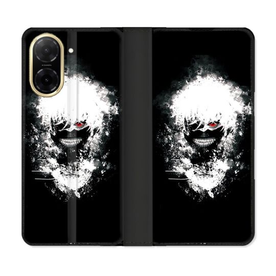 Housse cuir portefeuille Pour Xiaomi Redmi A5 Manga Tokyo Ghoul Kaneki Tag