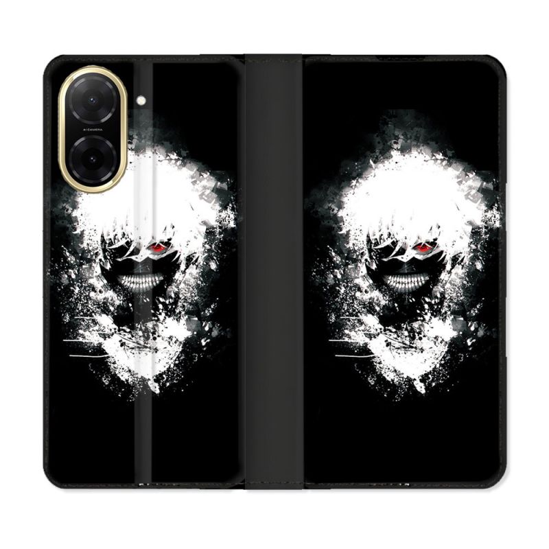 Housse cuir portefeuille Pour Xiaomi Redmi A5 Manga Tokyo Ghoul Kaneki Tag