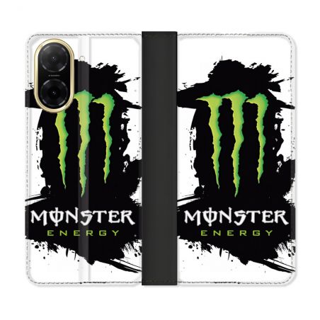 Housse cuir portefeuille Pour Xiaomi Redmi A5 Monster Energy Tache