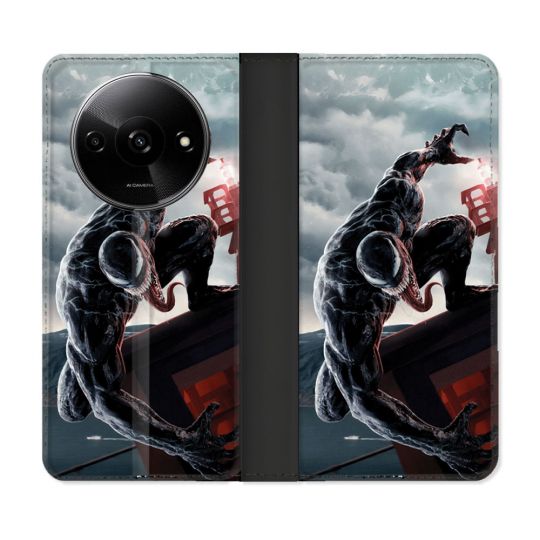 Housse cuir portefeuille Pour Xiaomi Redmi A3 Venom