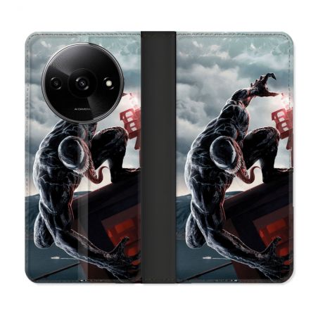 Housse cuir portefeuille Pour Xiaomi Redmi A3 Venom