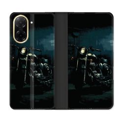 Housse cuir portefeuille Pour Xiaomi Redmi A5 Moto Harley Vintage