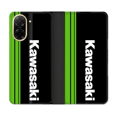 Housse cuir portefeuille Pour Xiaomi Redmi A5 Moto Kawasaki