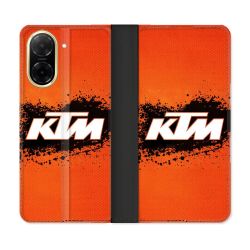 Housse cuir portefeuille Pour Xiaomi Redmi A5 Moto KTM