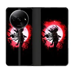 Housse cuir portefeuille Pour Xiaomi Redmi A3 Voyage Japon Samourai